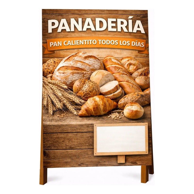 Paloma Publicitaria Panadería 100x60cm Marrón