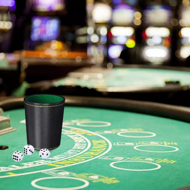 Juego De Mesa De 1 Cacho De Eco Cuero Negro