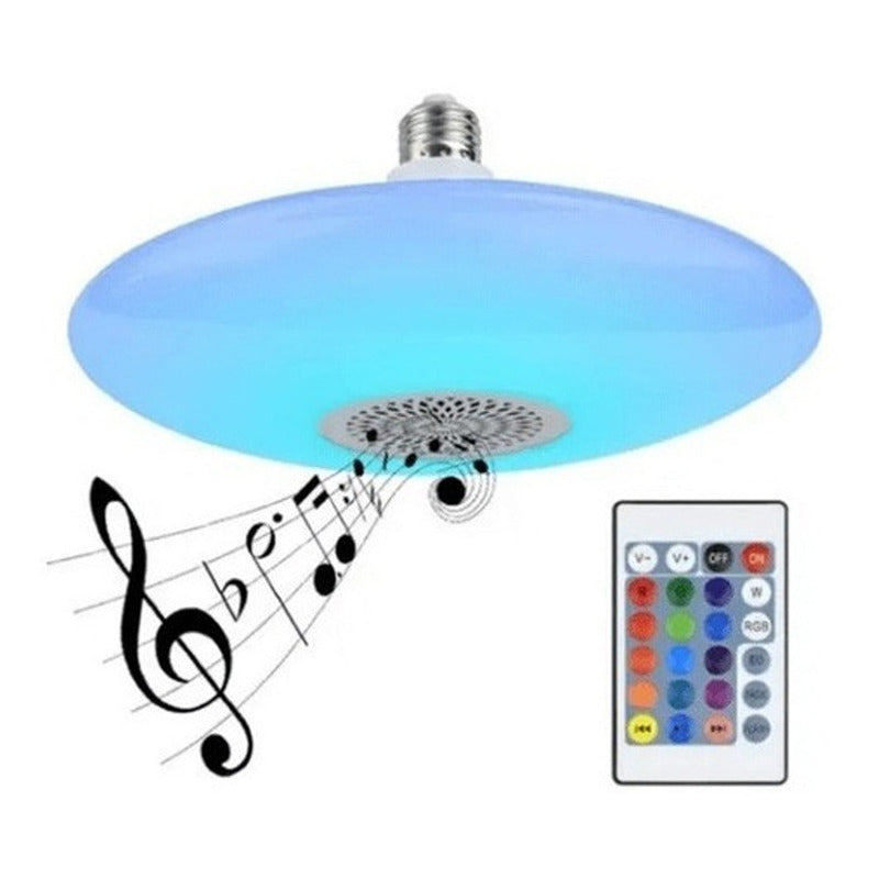 Ampolleta Led Qatar Shop 4019 Redonda Color Rgb 36w 6000k 3000lm Multicolor