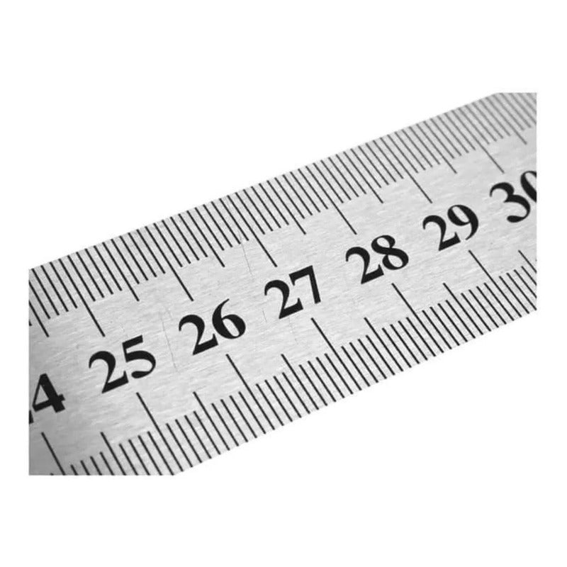 Regla Metálica 50 Cm , 20 Pulgadas