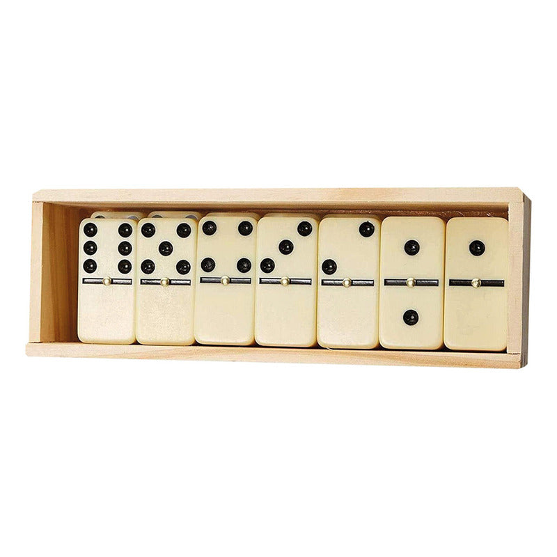 Dominó De Madera 28 Piezas