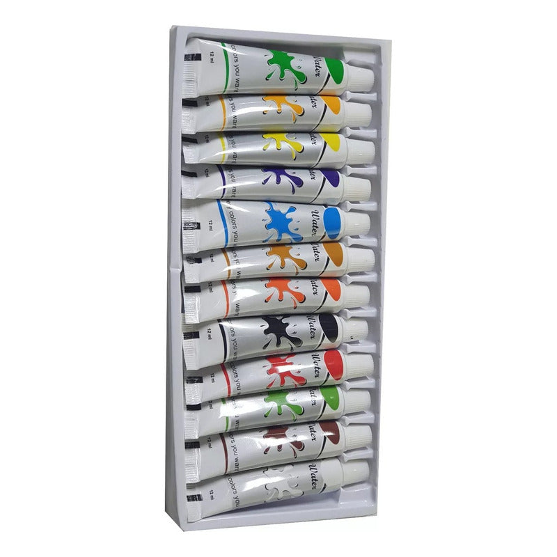 Pintura De Acuarela 12 Colores Colores