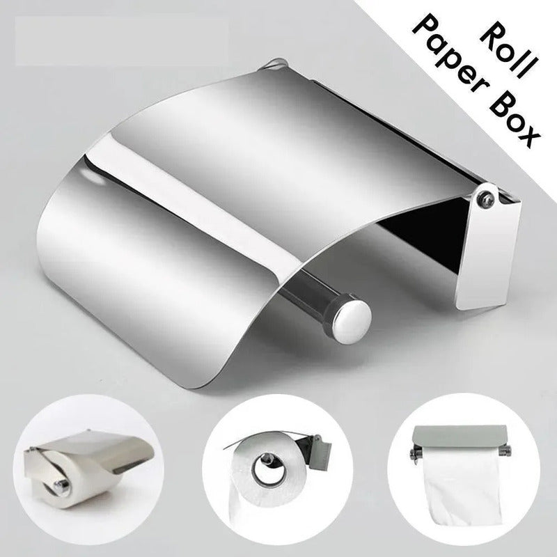 Porta Rollo Papel Higiénico Confort Acero Inoxidable Premium