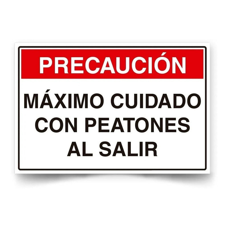 Señalética Salida De Condominio 30x20cm