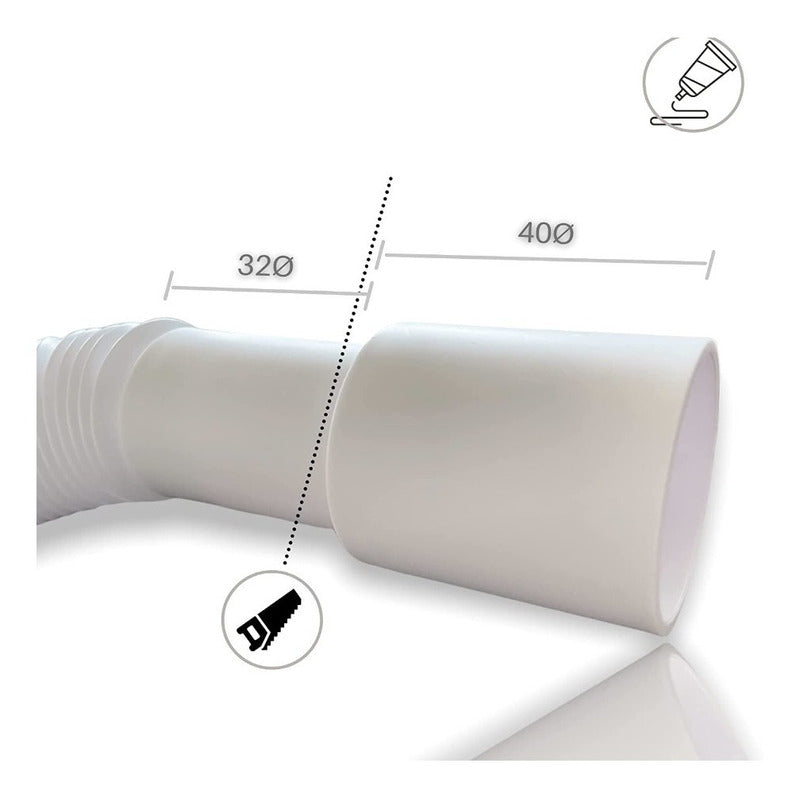 Tubería Flexible 1 1/4 Extensible Fullmercadito