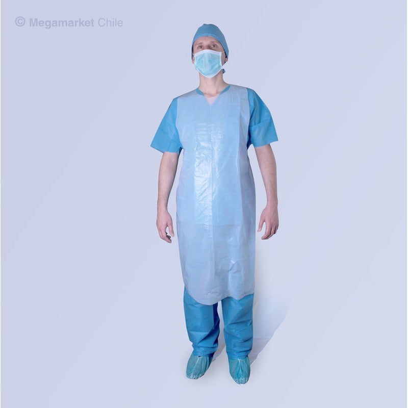 Pechera Sin Manga Pack 10 Unid. Celeste Estándar