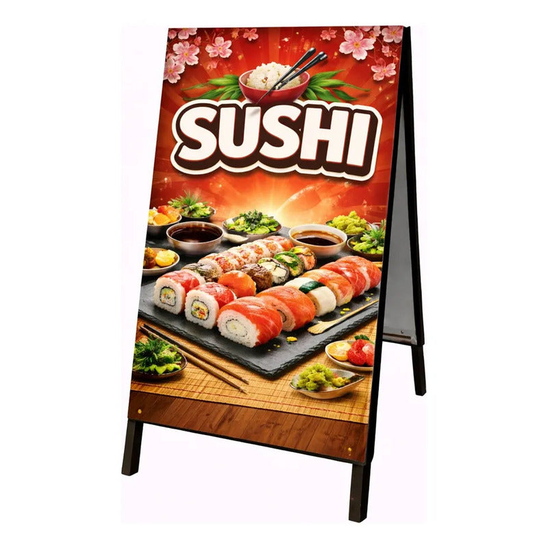 Paloma Publicitaria Sushi M3 100x60cm Naranja