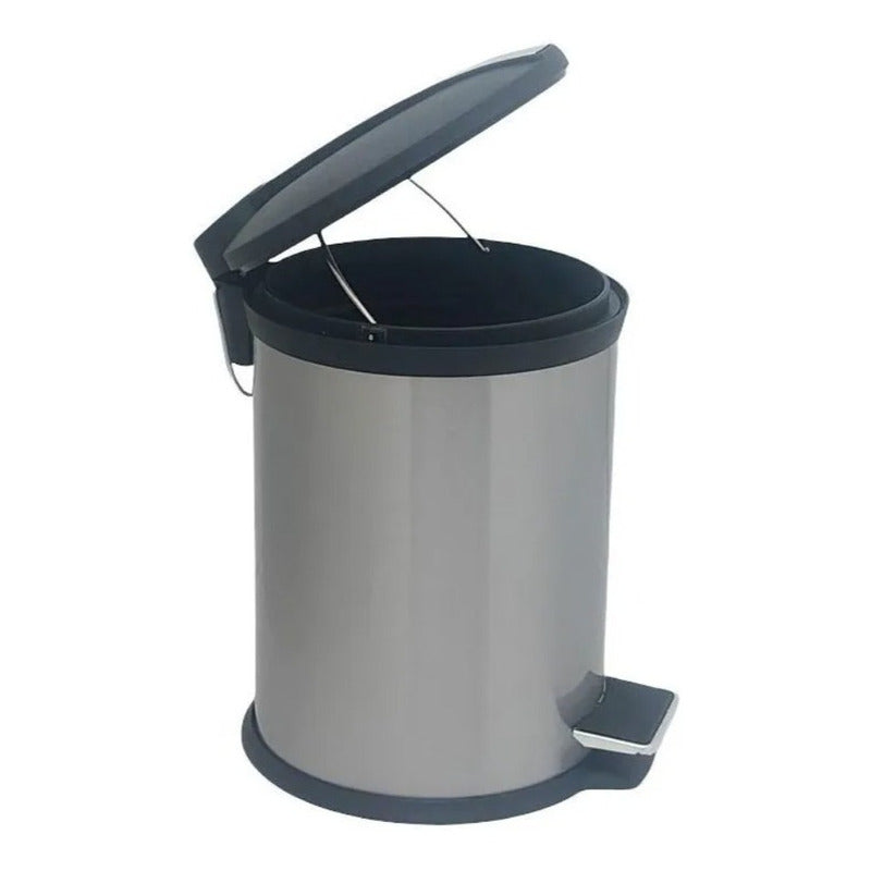 Papelero Acero Inoxidable 8lt De Pedal