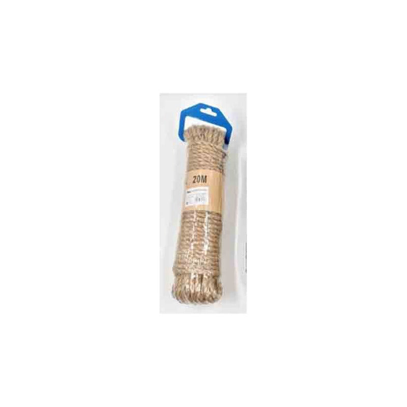 Cuerda Cáñamo Largo 20mts X Grosor 8mm Manualidades