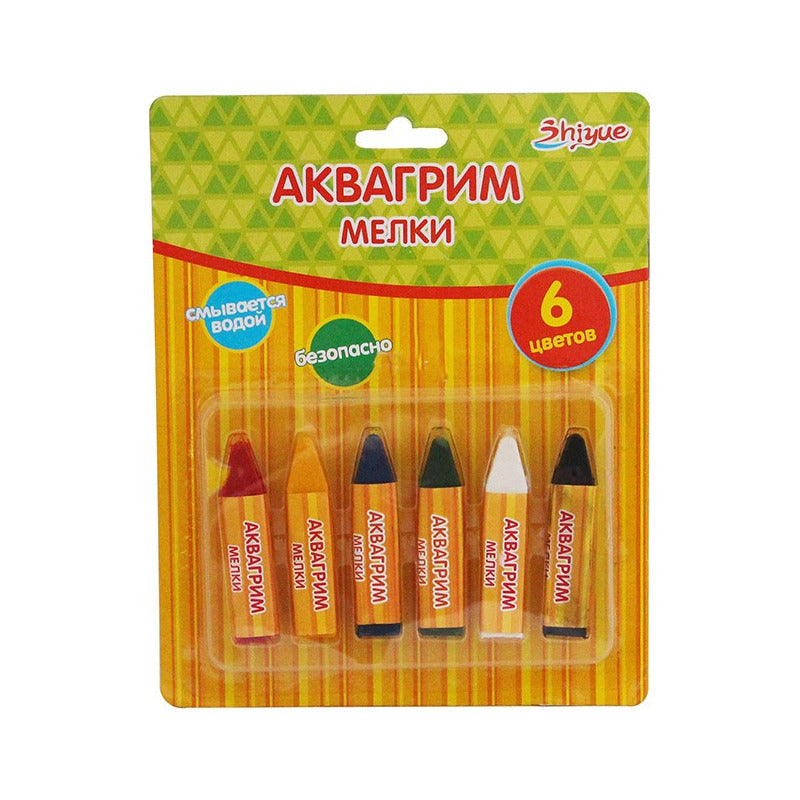 Lápices Cera O Crayones 6 Colores