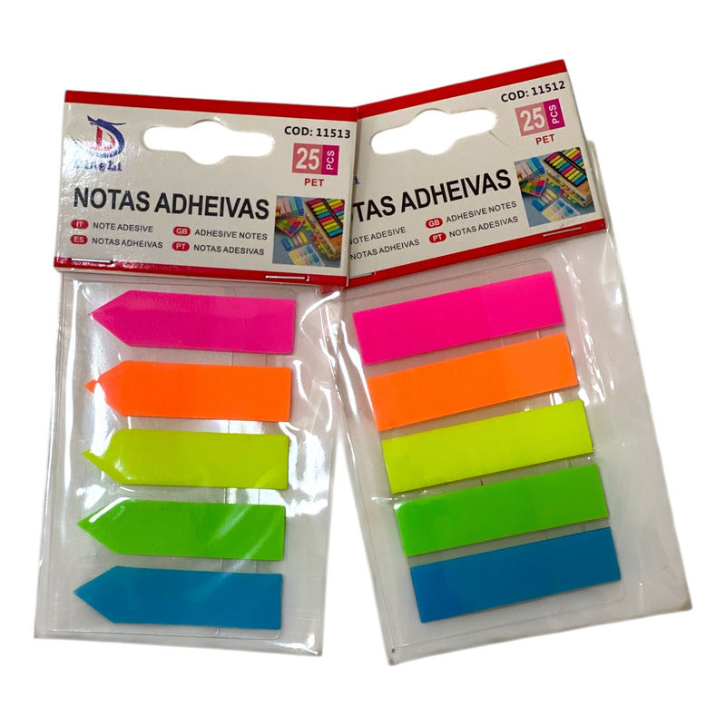 Pack 10 Notas Adhesivas Transparente