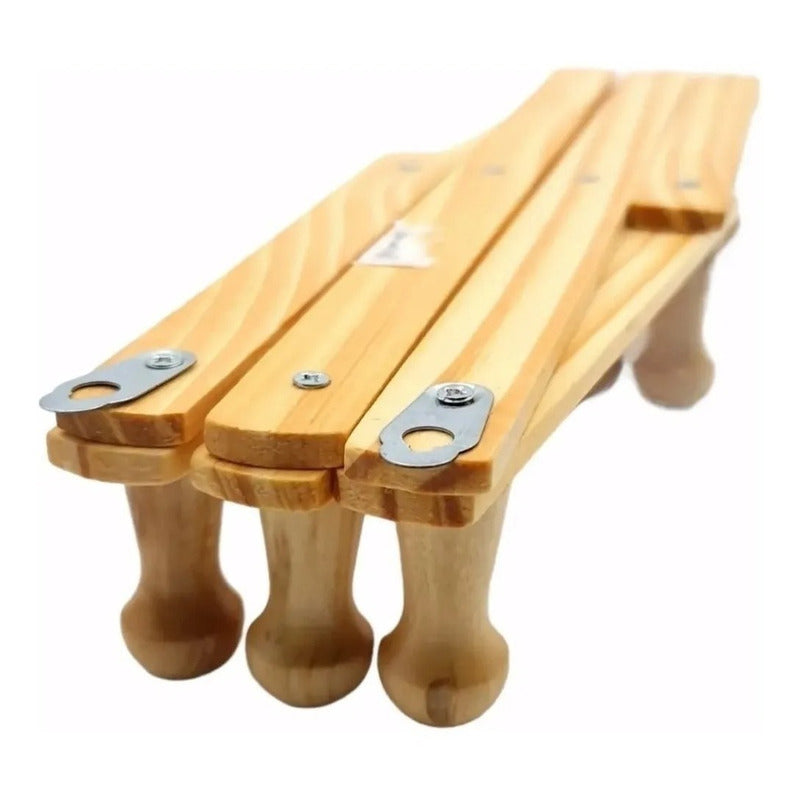 Perchero Madera 10 Ganchos Ajustable Pared