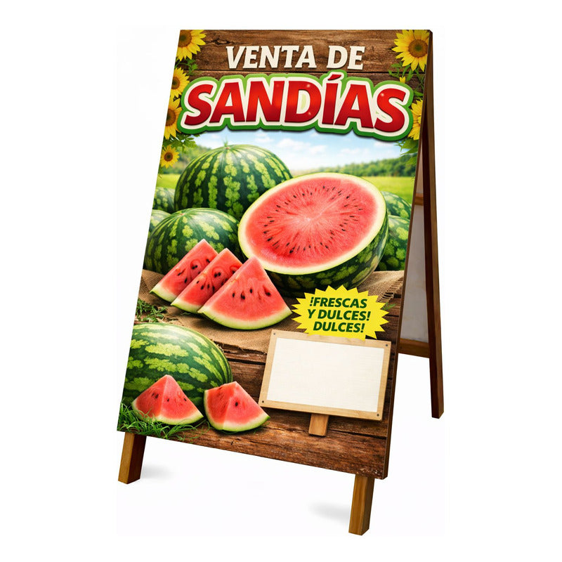 Paloma Publicitaria Venta De Sandías 100x60cm Rojo