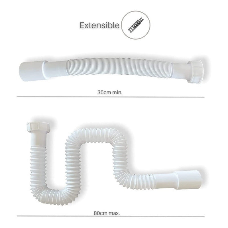 Tubería Flexible 1 1/4 Extensible Fullmercadito
