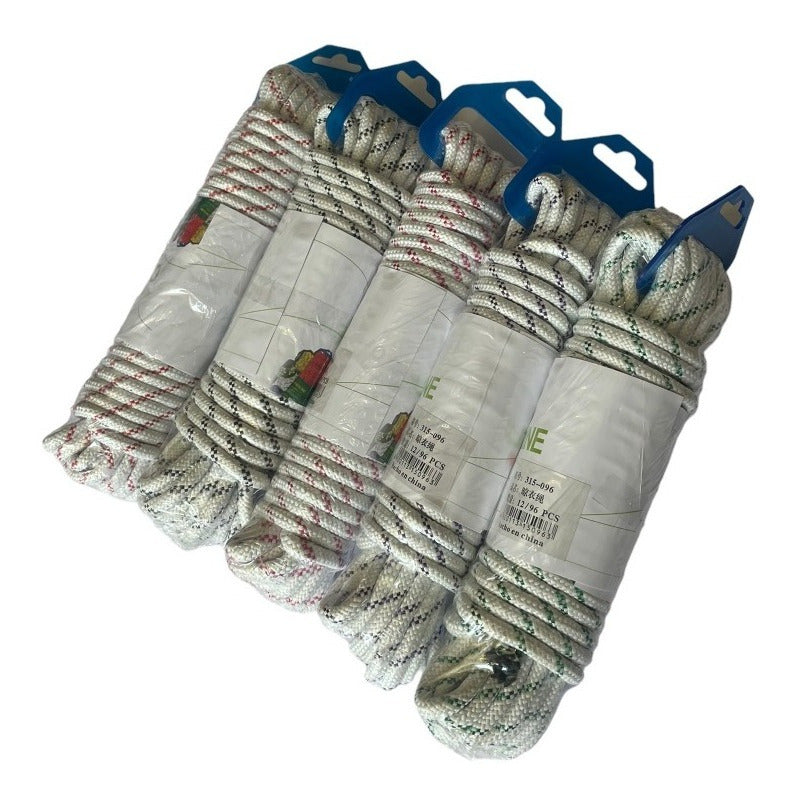 Cuerda Multiuso De Nylon - 20metro X4mm (5 Unidades)