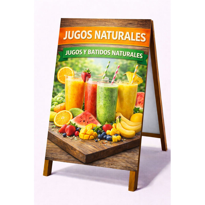 Paloma Publicitaria Jugos Naturales 100x60cm Verde
