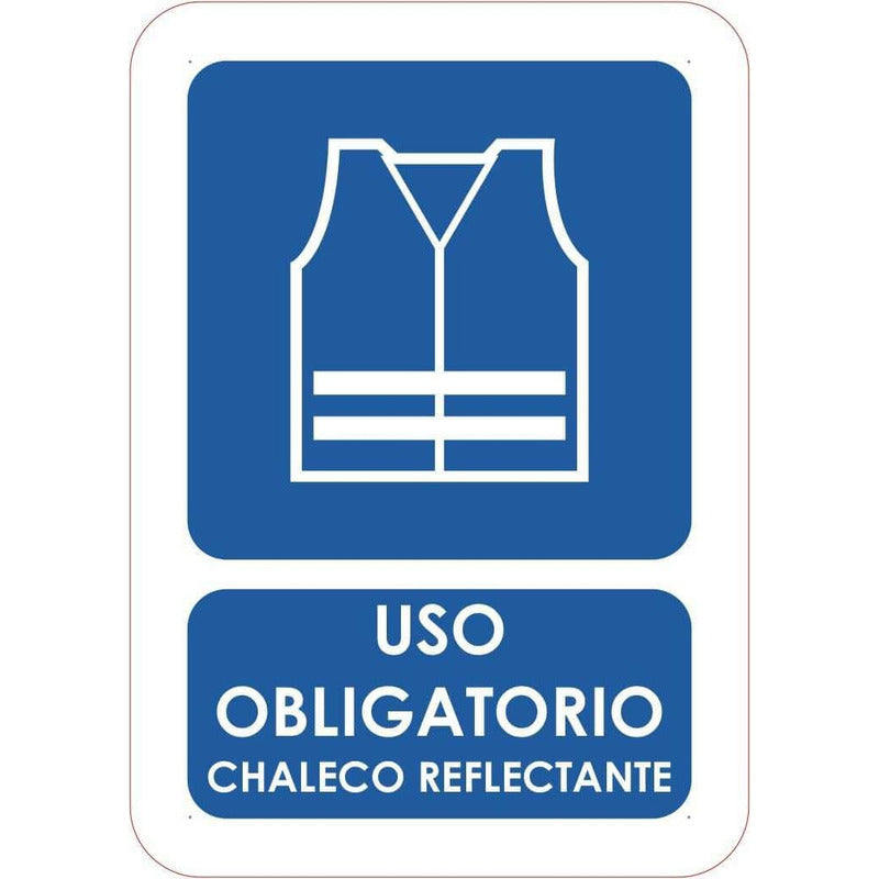 Señaletica Uso Obligatorio Chaleco Reflectante 21x14,8cm