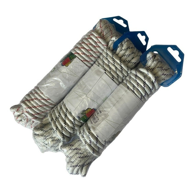 Cuerda Multiuso De Nylon - 20metro X4mm (3 Unidades)