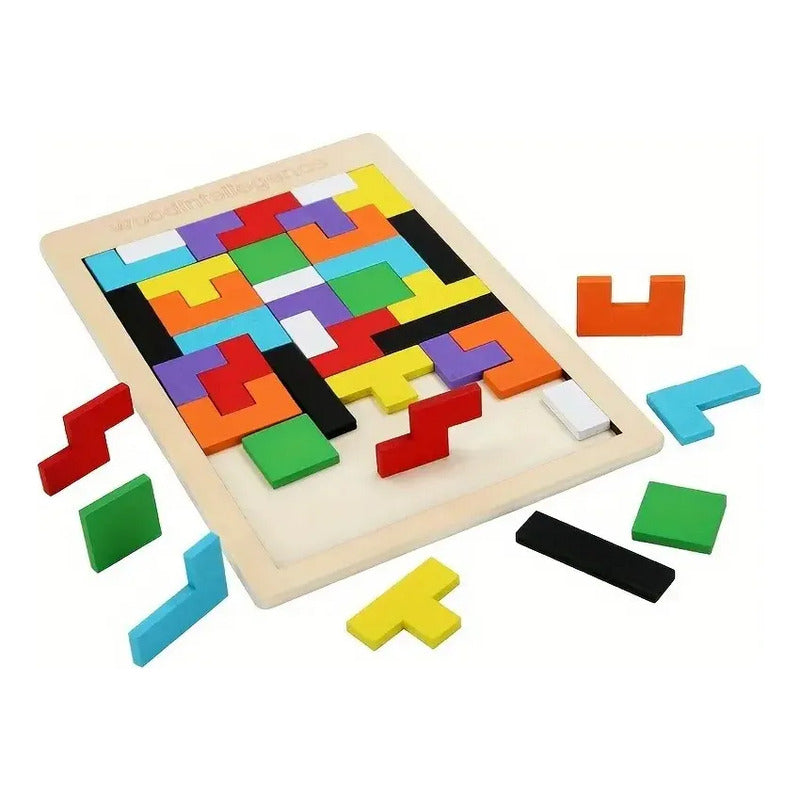 Tetris Puzzle Madera Rompecabezas Destreza
