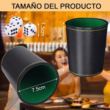 Juego De Mesa De 1 Cacho De Eco Cuero Negro
