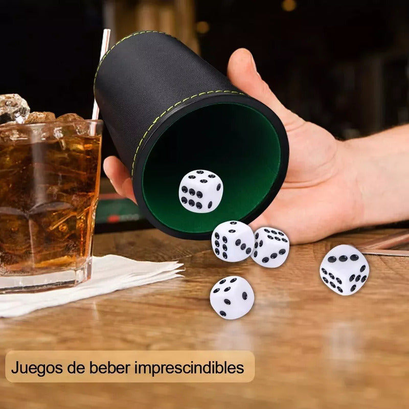 Juego De Mesa De 1 Cacho De Eco Cuero Negro