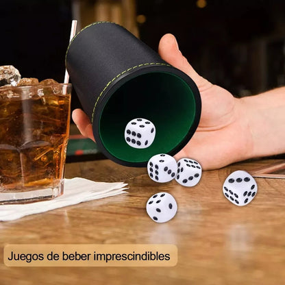 Juego De Mesa De 1 Cacho De Eco Cuero Negro