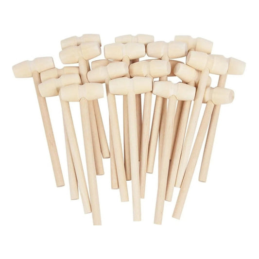 Set De 5 Martillos De Madera//romper Chocolate, Juegos, Etc