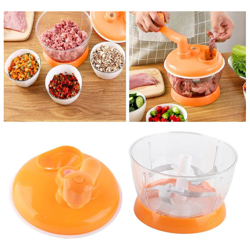 Picador Triturador De Verduras Manual, Picador Cebolla, Ajo