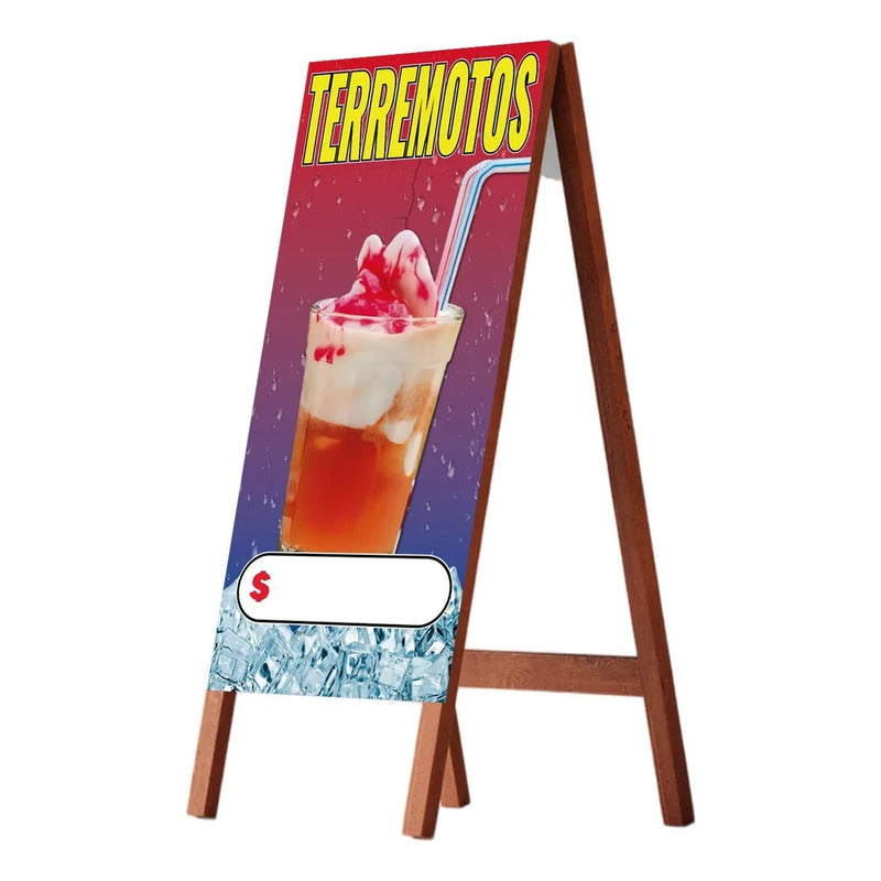 Paloma Publicitaria Terremotos 100x60cm Azul