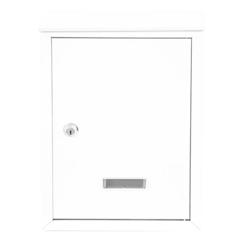 Buzon Para Cartas Metalico Con Llave De Seguridad Y Tapa