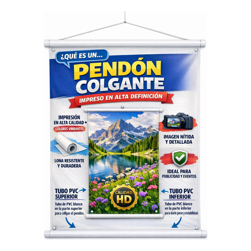 Mini Pendón Hielo Precio Blanco