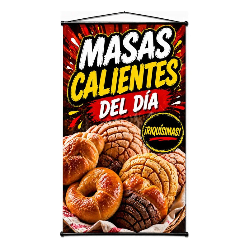 Pendón Colgante Masas Calientes Del Día Negro