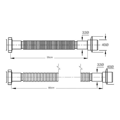 Tubería Flexible 1 1/4  Extensible Fullmercadito