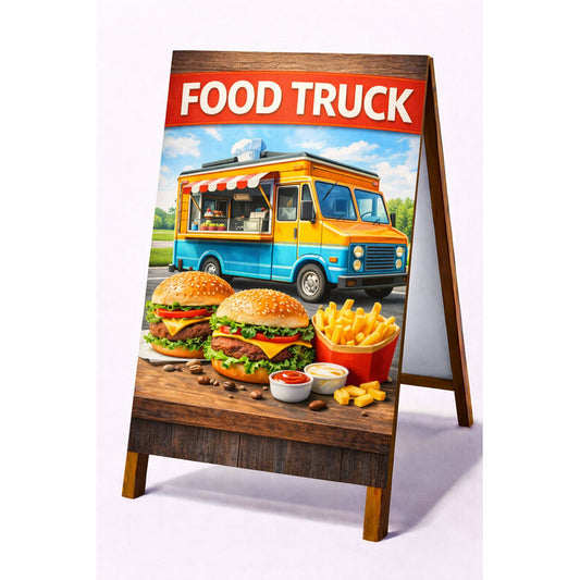 Paloma Publicitaria Food Truck 100x60cm Marrón