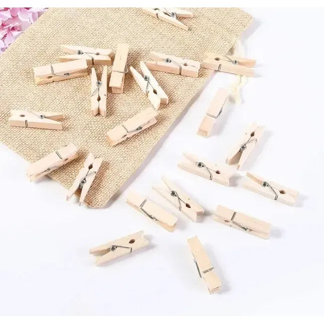 Clips Motarro Madera 2,5cm - 20 Unidades Marrón