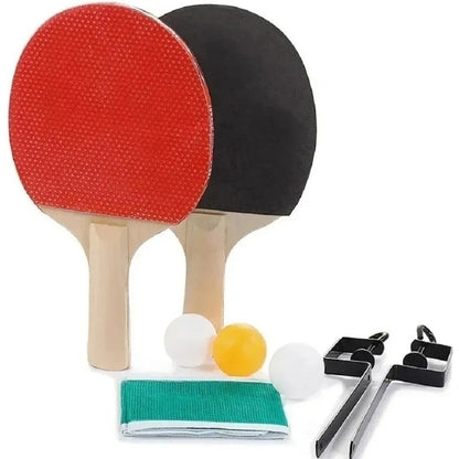 Kit 2 Paletas De Ping Pong Con 3 Pelotas Y Malla