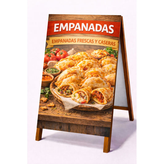 Paloma Publicitaria Empanadas 100x60cm Marrón