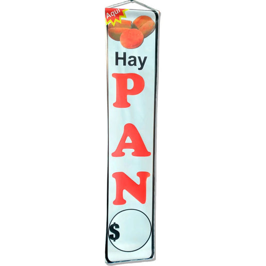 Pendón Publicitario De Aquí Hay Pan 20x100cm