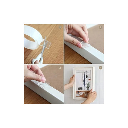 Cinta Doble Contacto Extrafuerte De 2m X 36mm Transparente Cinta Doble Contacto