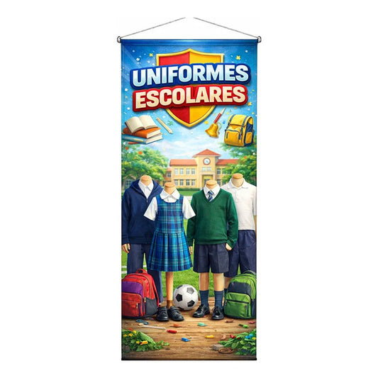 Pendón Colgante Uniformes Escolares