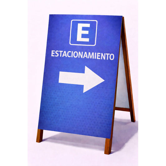 Paloma Publicitaria Estacionamiento M2 100x60cm Azul