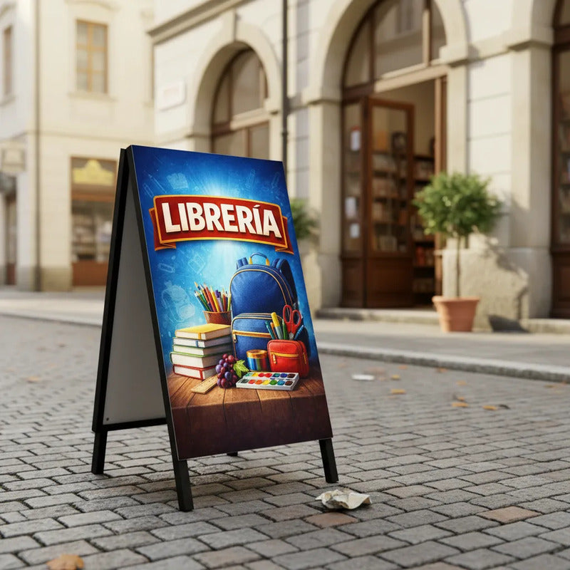 Paloma Publicitaria Libreria 100x60cm Azul
