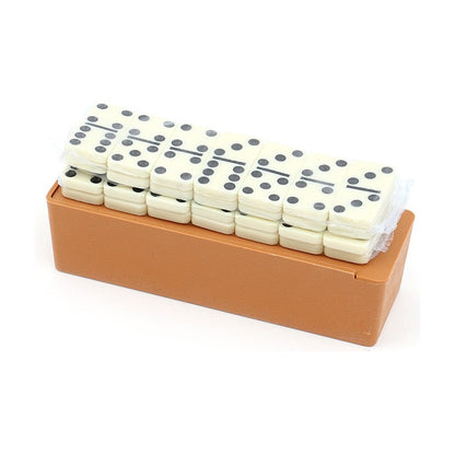 Negro Domino 28 Set En Caja De Plastico (double Six)