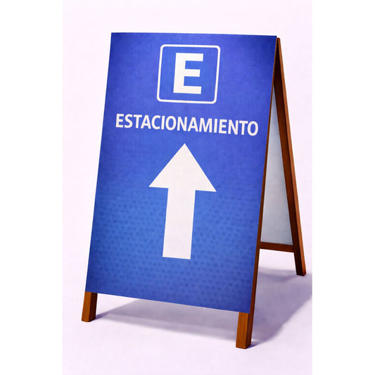 Paloma Publicitaria Estacionamiento M3 100x60cm Azul