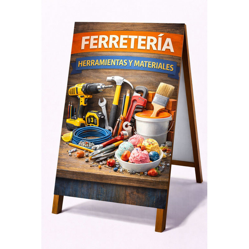 Paloma Publicitaria Ferretería M2 100x60cm Marrón