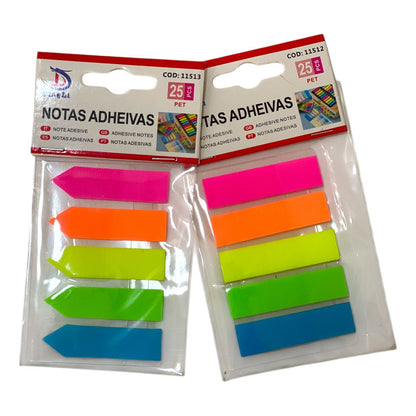 Pack 10 Notas Adhesivas Transparente