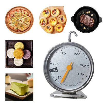 Termómetro Cocina Para Horno, De Acero Inoxidable Metálico