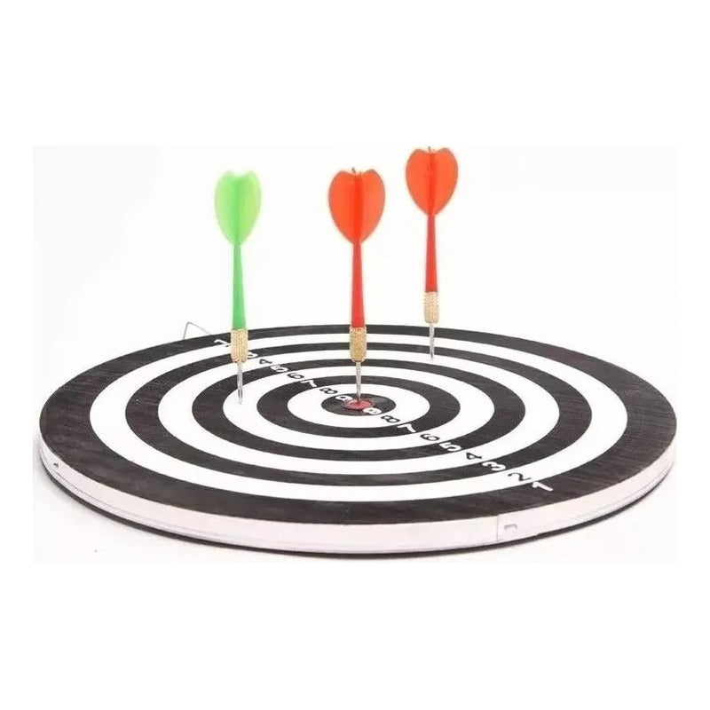Juego De Dardos Tiro Al Blanco Tablero Reversible 15cm