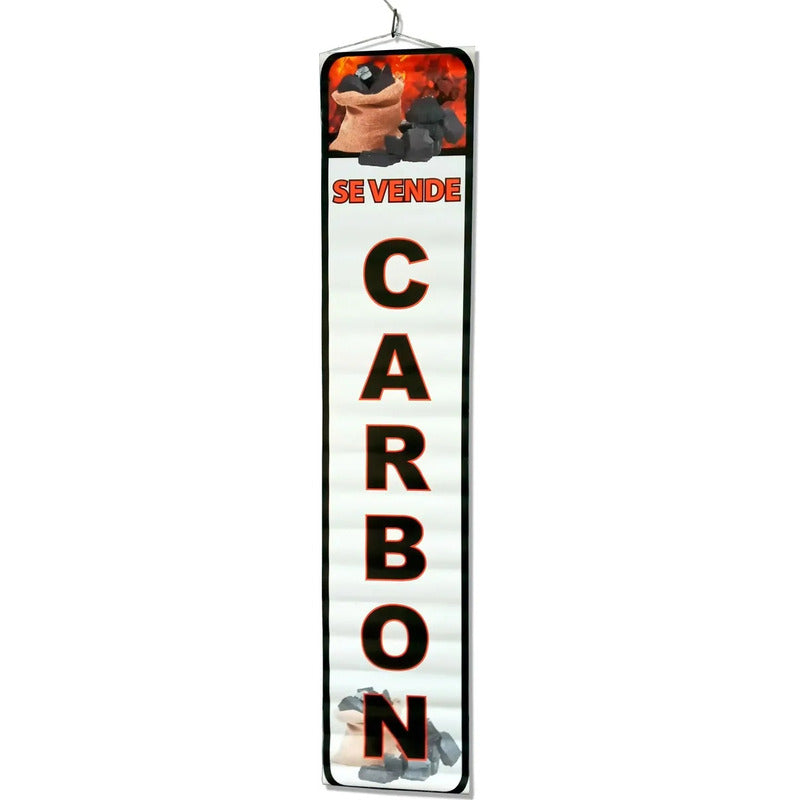Pendón Publicitario De Carbon M5 20x100cm