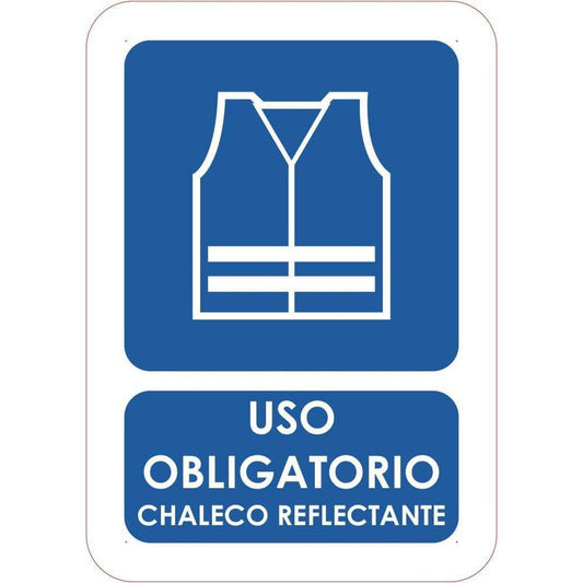 Señaletica Uso Obligatorio Chaleco Reflectante 21x14,8cm
